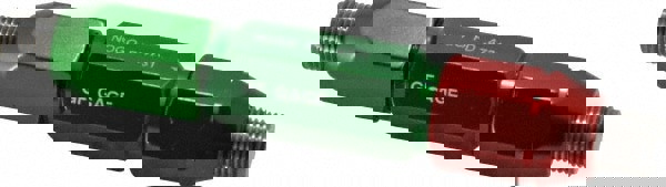 Plug Thread Gage: 1/2-20 Thread, 2B Class, Double End, Go & No Go